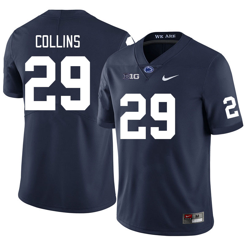 Men #29 Audavion Collins Penn State Nittany Lions College Football Jerseys Stitched Sale-Navy